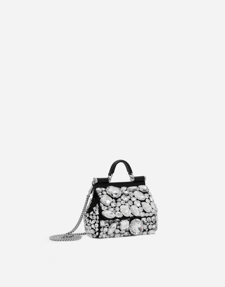 Dolce & Gabbana Minibolso de mano Sicily Negro BB7504AP624