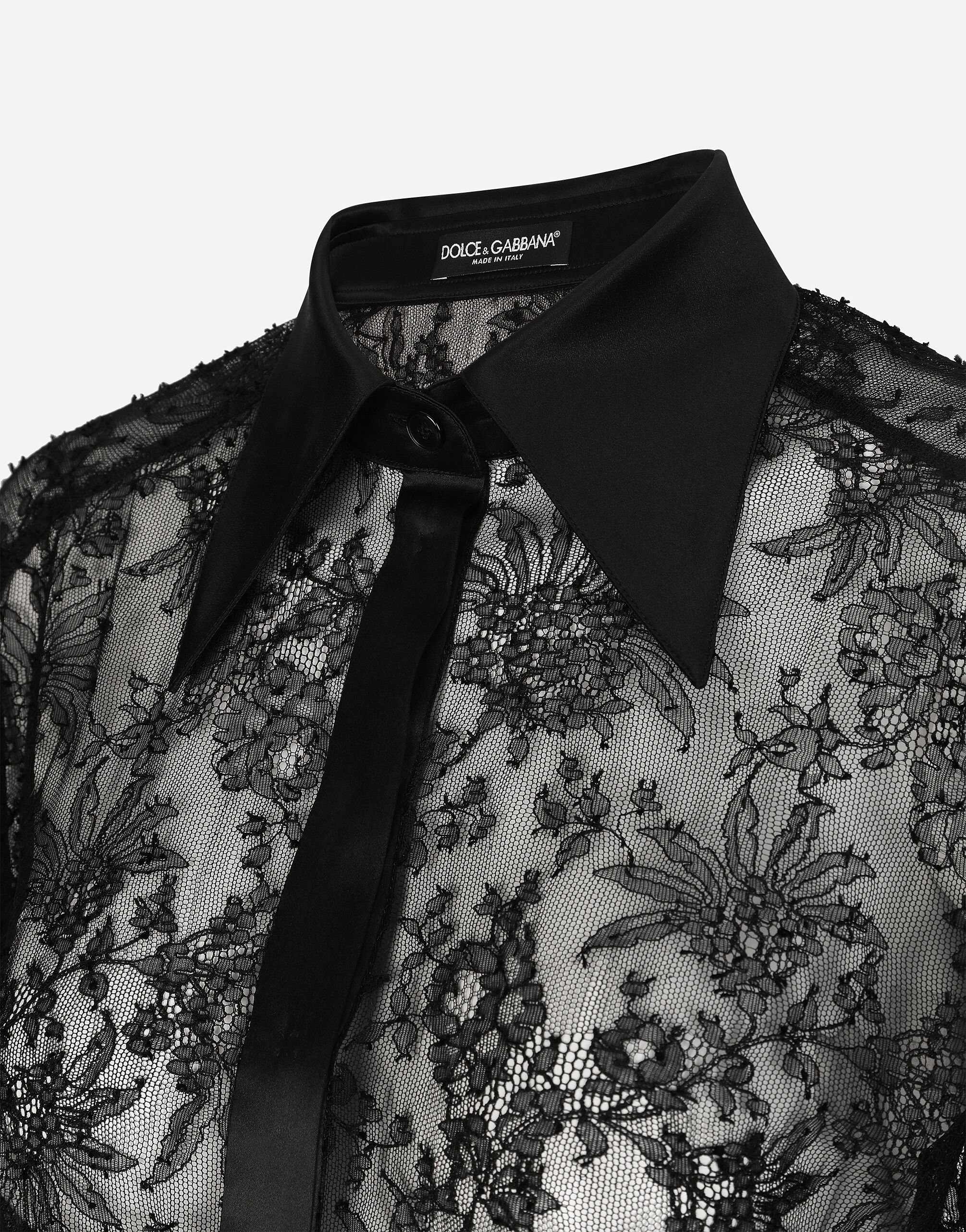 Dolce and 2025 gabbana lace shirt