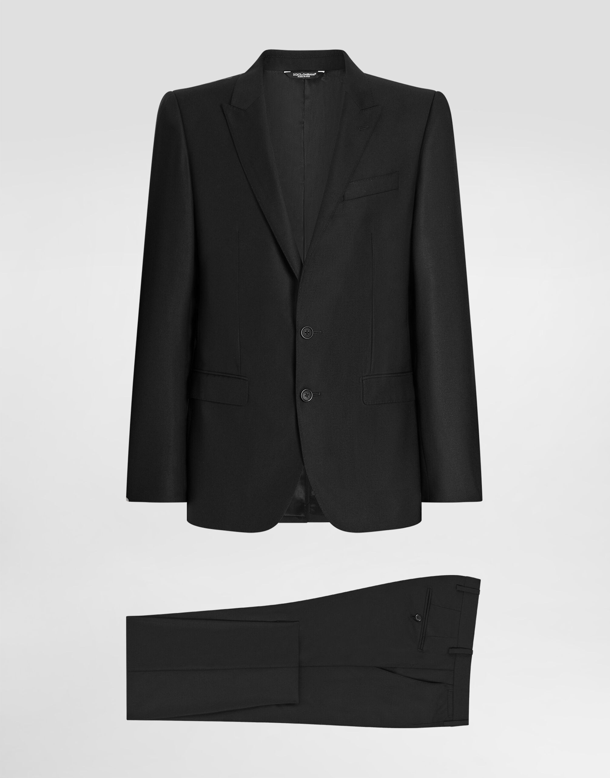 Dolce & Gabbana Wool and silk Martini-fit suit Multicolor G708RTFUTAT