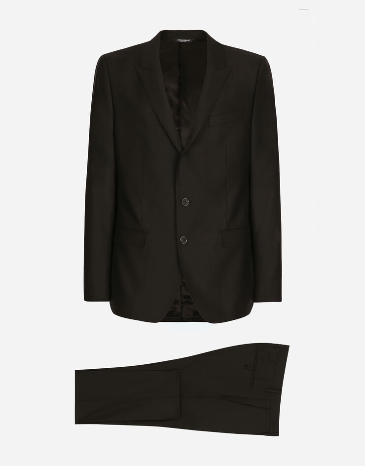 Dolce & Gabbana Wool and silk Martini-fit suit Schwarz GK0RMTGG059