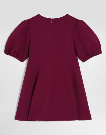 Dolce & Gabbana Double wool crêpe dress Fuchsia L54DV6FU207