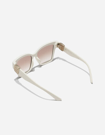 Dolce & Gabbana نظارة شمسية DG Precious كريمي VG447AVP294