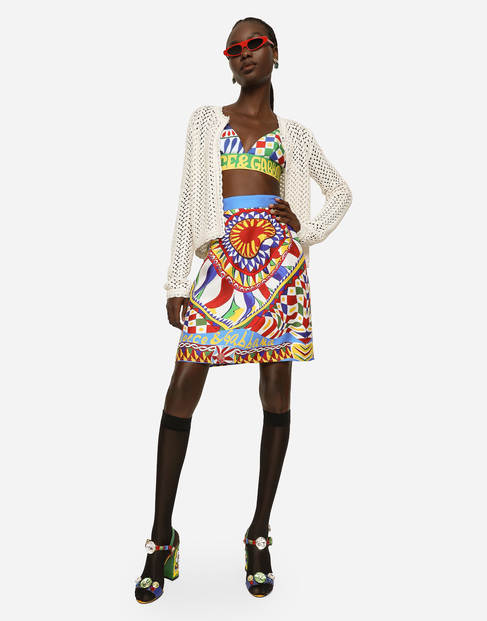 Dolce and sales gabbana crochet jacket