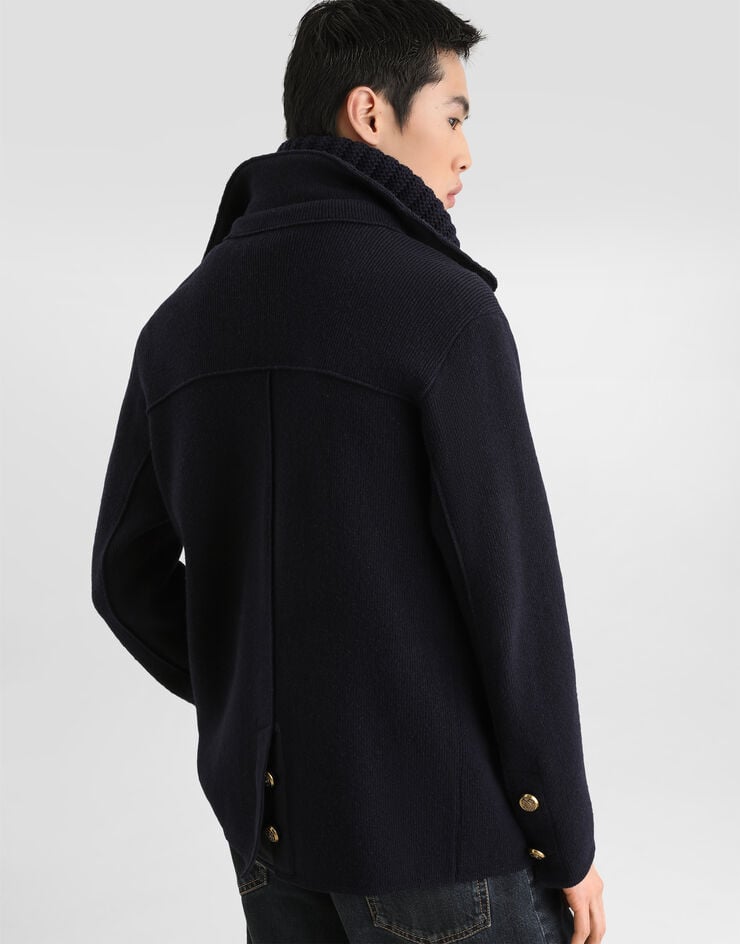 Dolce & Gabbana Jacke aus Schurwolle mit zweireihiger Knopfleiste Dolce & Gabbana Jacke aus Schurwolle mit zweireihiger Knopfleiste Blue GXVBDZJDVLL