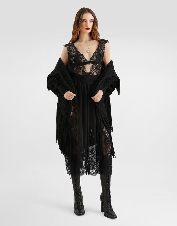 Dolce & Gabbana Chiffon dress Black F6JRSTFU1AT
