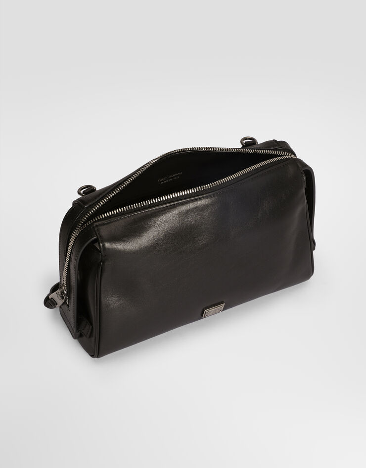 Dolce & Gabbana Vittoria tempesta calfskin shoulder bag Dolce & Gabbana Vittoria tempesta calfskin shoulder bag Black BM2049AU994
