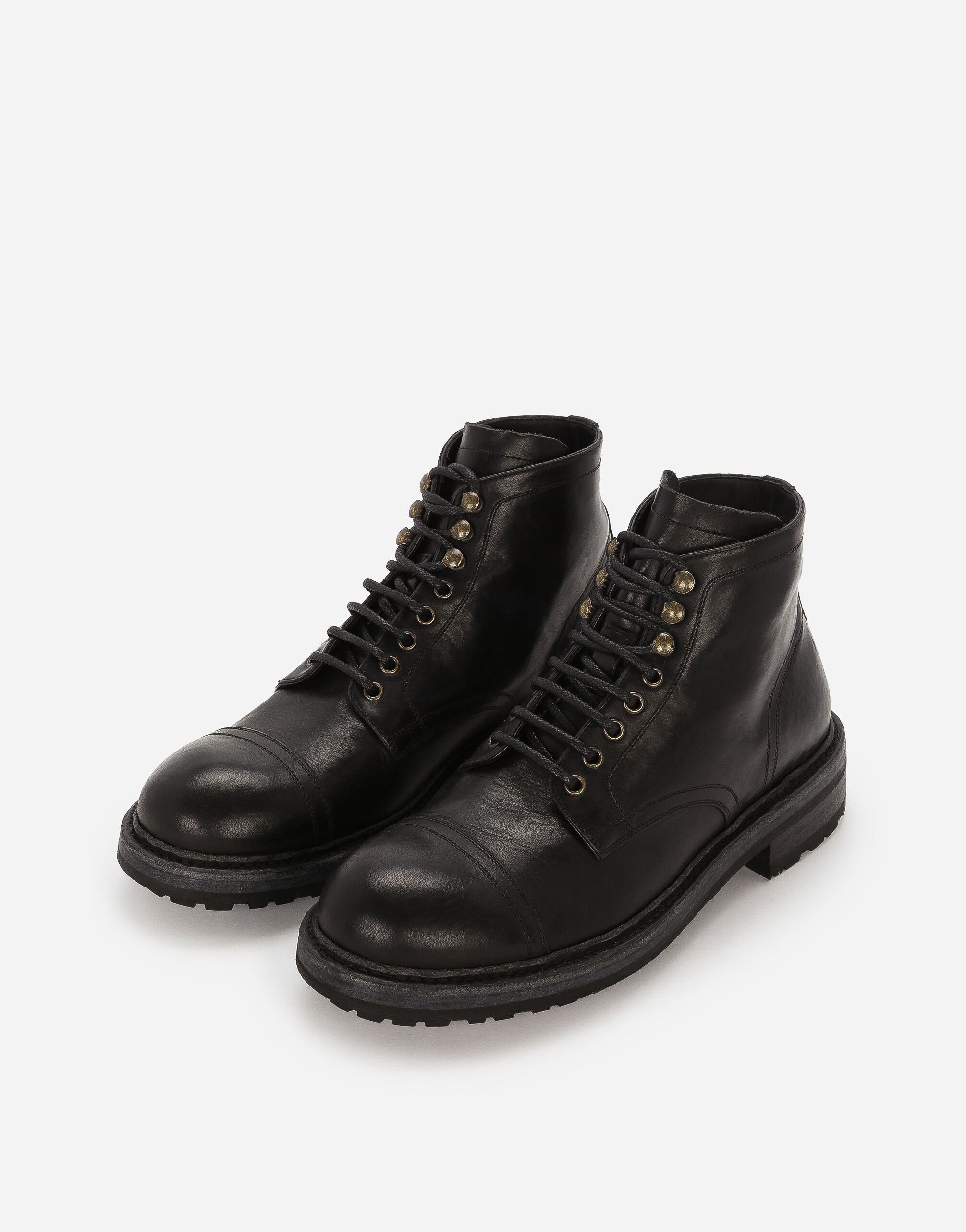 Dolce and gabbana black boots best sale
