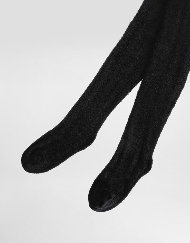 Dolce & Gabbana Openwork cotton tights Black O4B51TON00F