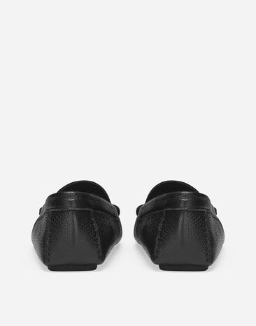 Dolce & Gabbana حذاء درايفر من جلد غزال أسود A50596A8034