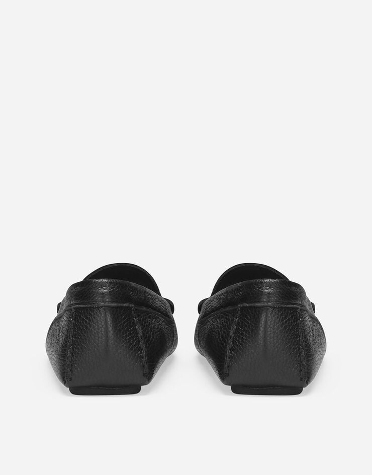 Dolce & Gabbana حذاء درايفر من جلد غزال أسود A50596A8034