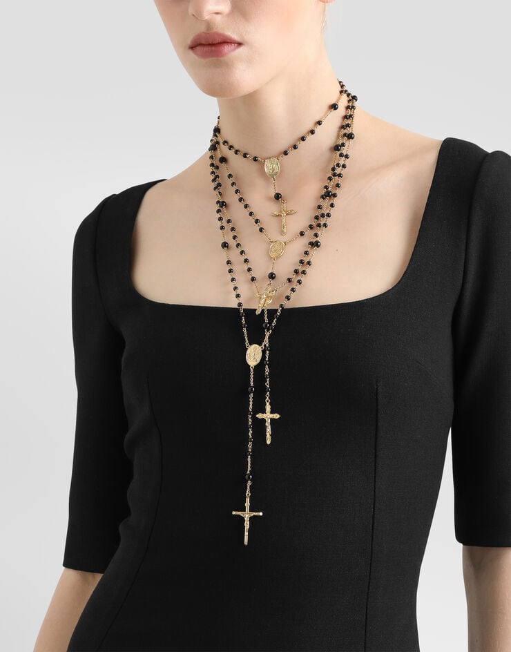 Dolce & Gabbana Multi-rosary necklace Gold WNS6V6W1111