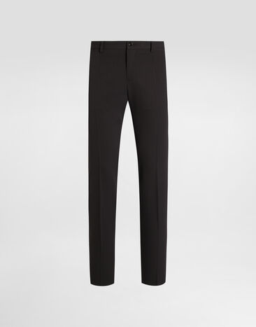 Dolce & Gabbana Bi-stretch wool canvas trousers Grey GY7BMTFUBGB