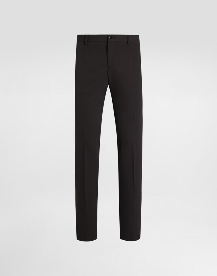 Dolce & Gabbana Bi-stretch wool canvas trousers Grey GY7BMTFUBGB