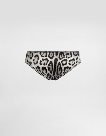 Dolce & Gabbana Leopard-print satin panties Print O2B23TONO21