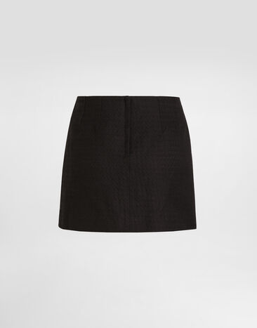 Dolce & Gabbana miniskirt in fabric nero F4DD9TFU9AU