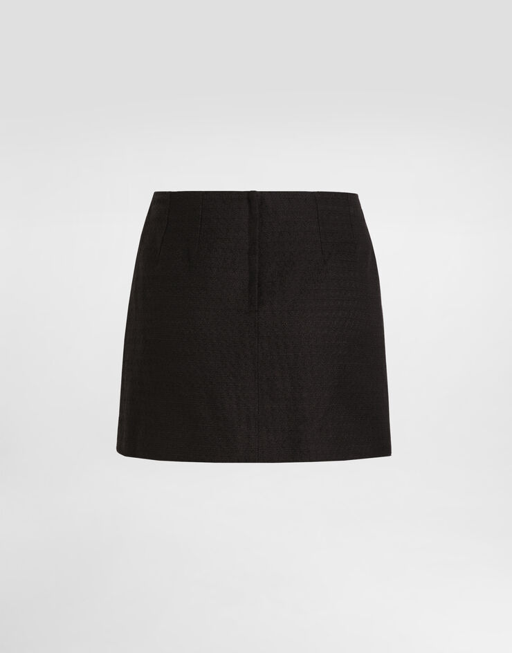 Dolce & Gabbana miniskirt in fabric nero F4DD9TFU9AU