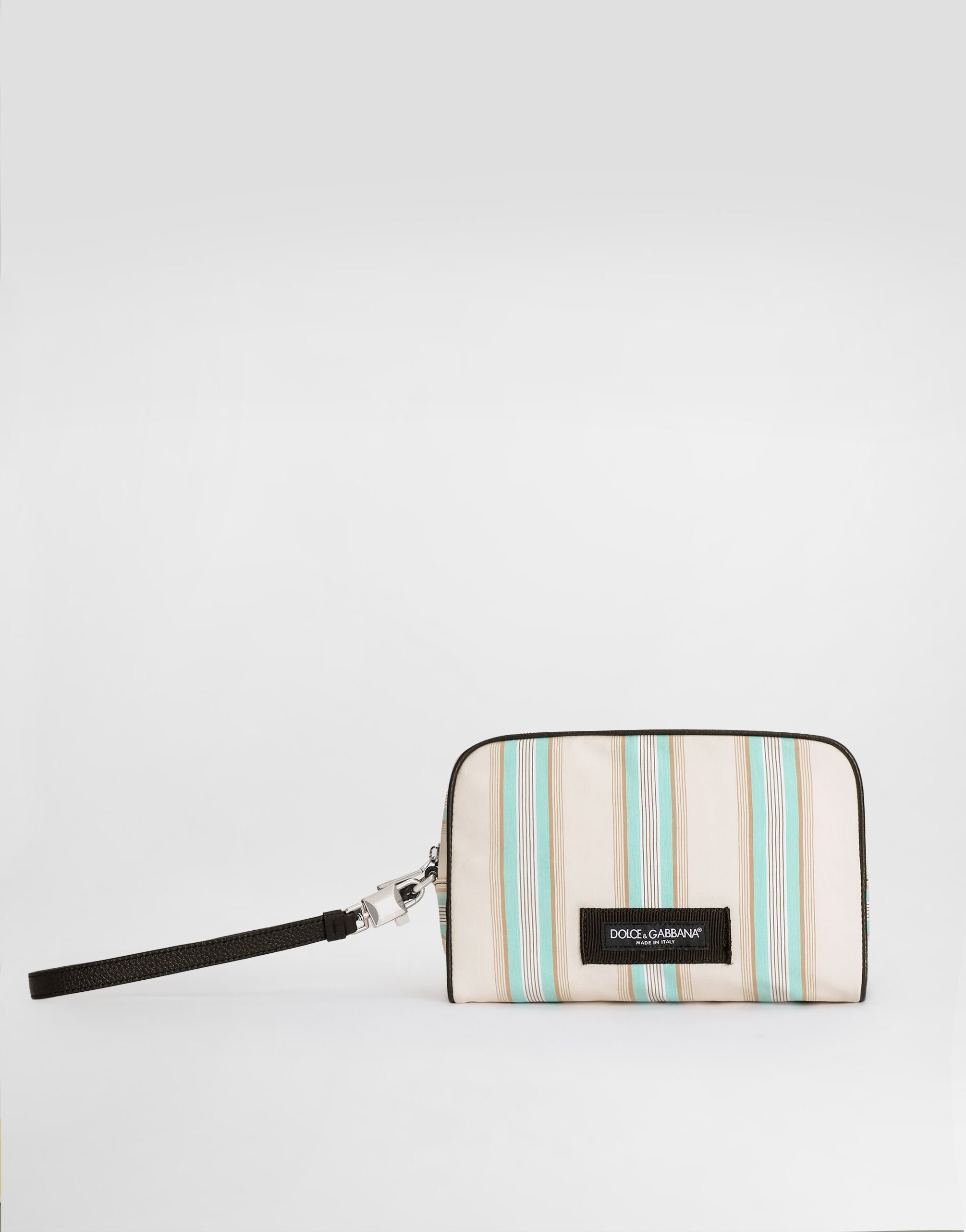 Striped poplin handbag in Multicolor for Men | Dolce&Gabbana® US