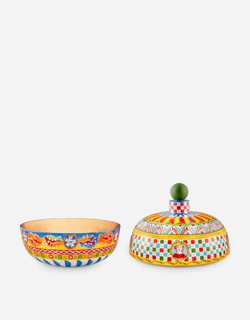 Dolce & Gabbana Decorative Ceramic Jar Multicolor TCC059TCAD5