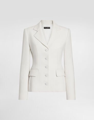 Dolce & Gabbana Dolce jacket in double crêpe White F26CHTFU207