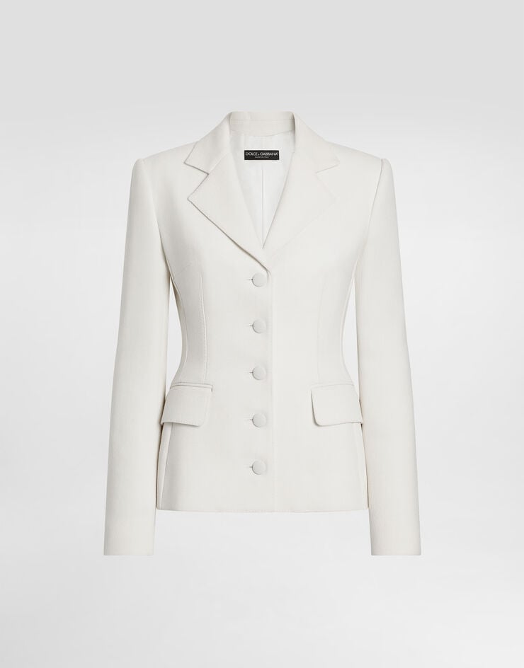 Dolce & Gabbana Dolce jacket in double crêpe White F26CHTFU207