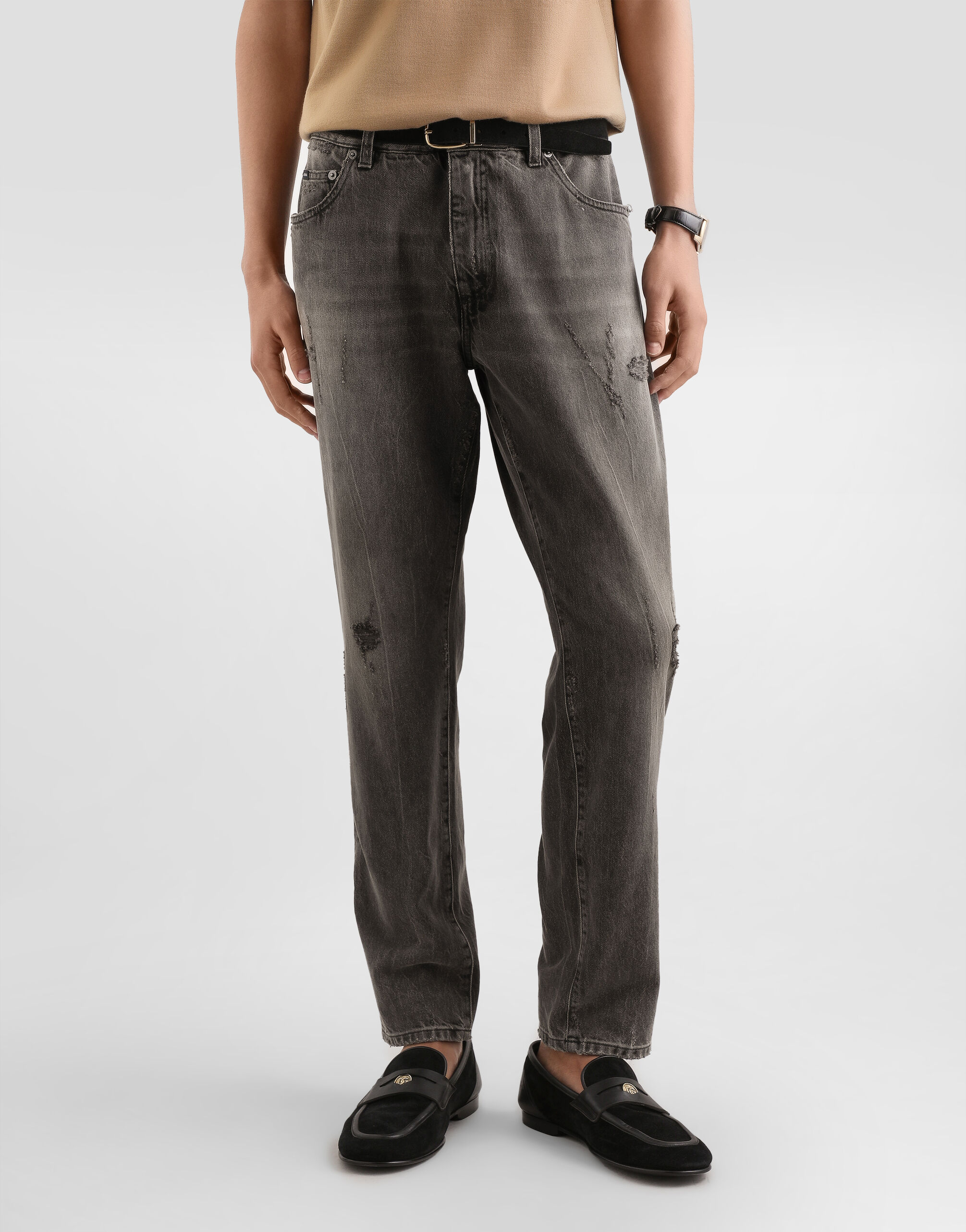 Multicolorのメンズ Denim trousers | Dolce&Gabbana®