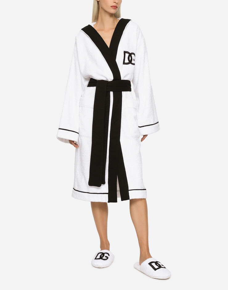 Dolce & Gabbana Terry Cotton Bathrobe Multicolor TCF015TCAHC