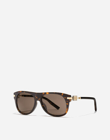 Dolce & Gabbana نظارات شمسية بلوحة معدنية Havana VG4546VP273