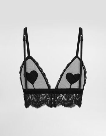 Dolce & Gabbana Tulle and lace bra Black O1D09TON0CL