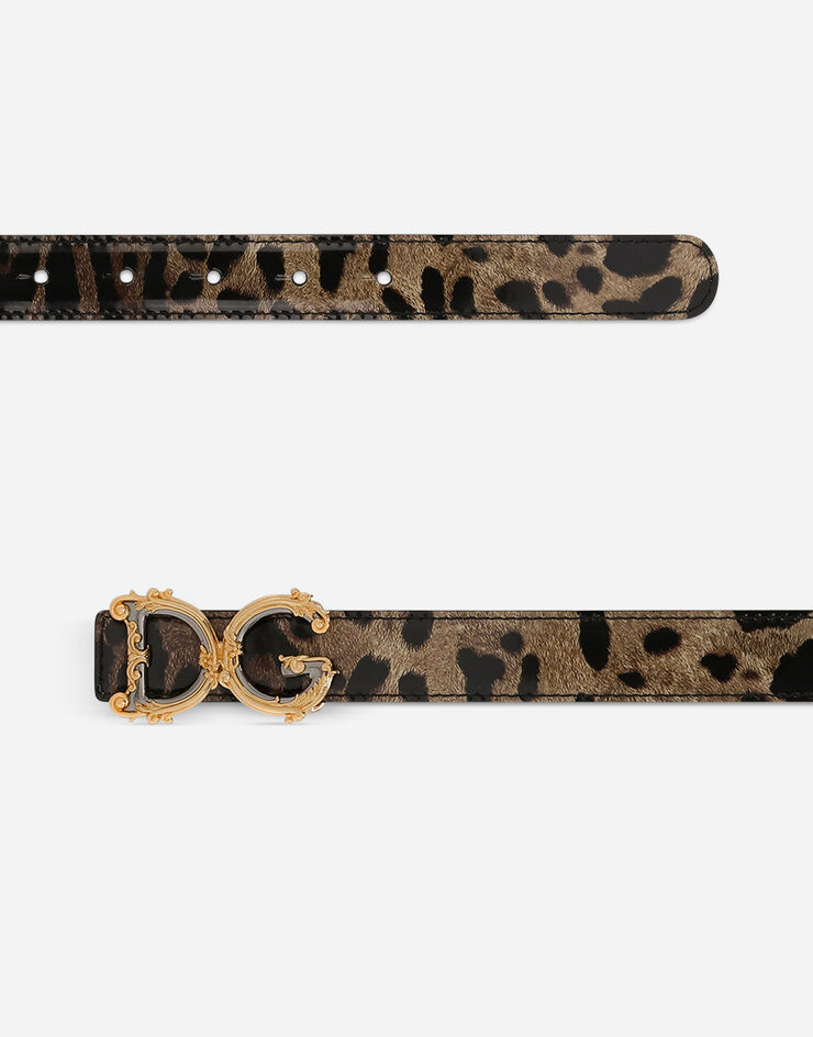 Dolce&Gabbana حزام DG Girls طبعة جلود الحيوانات BE1348AM568