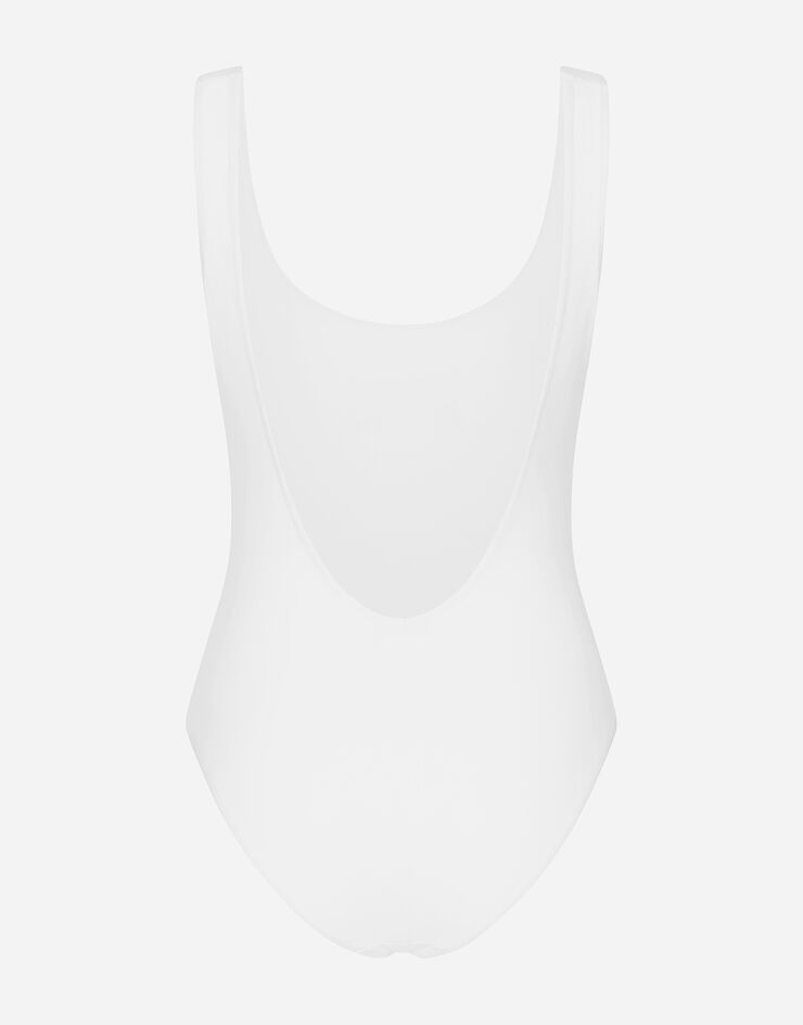 Dolce & Gabbana Maillot de bain olympique à imprimé DGVIB3 Blanc O9C38JONP12