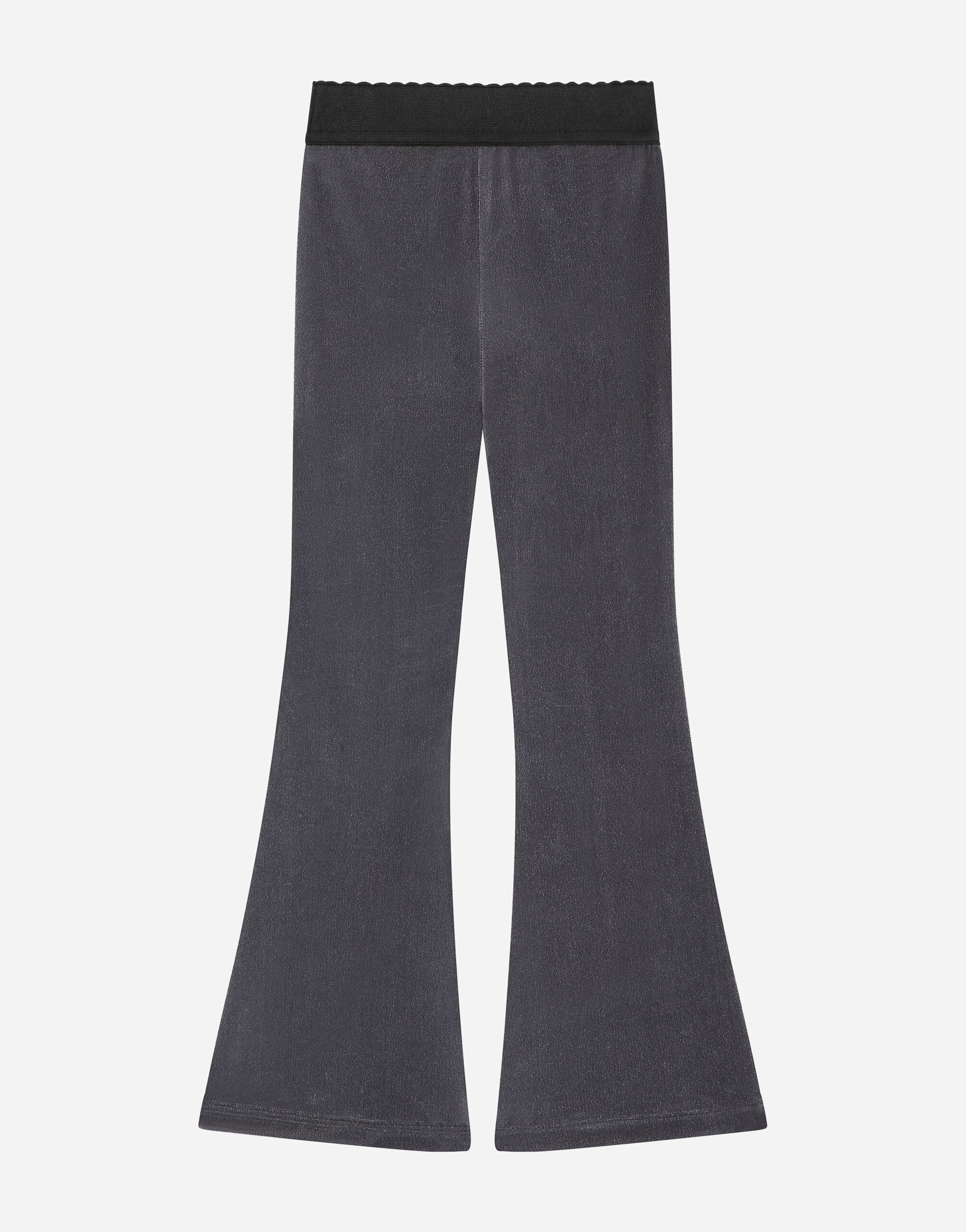 グレーのウィメンズ Velvet pants with elastic | Dolce&Gabbana®