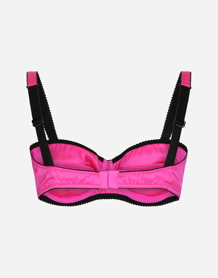Dolce & Gabbana Satin balconette bra Fuchsia O1A12TONO13