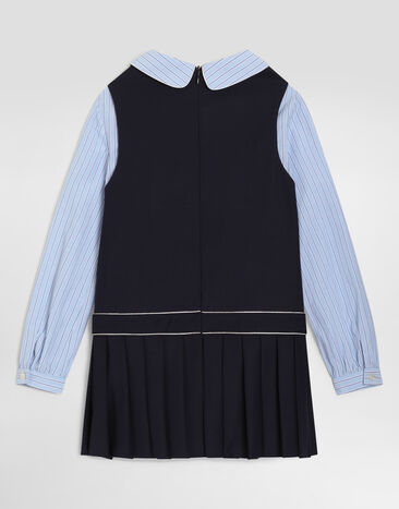 Dolce & Gabbana Poplin crêpe dress with patch  L54DU8G7P7A
