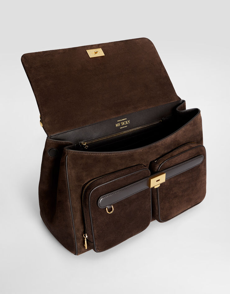 Dolce & Gabbana My Sicily handbag in split calfskin Dolce & Gabbana My Sicily handbag in split calfskin Multicolor BB7970BO903