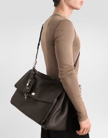 Dolce & Gabbana My Sicily calfskin handbag Brown BM2757B0370