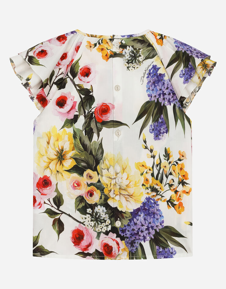 Dolce & Gabbana 가든 프린트 포플린 셔츠 인쇄 L56S12HS5Q5
