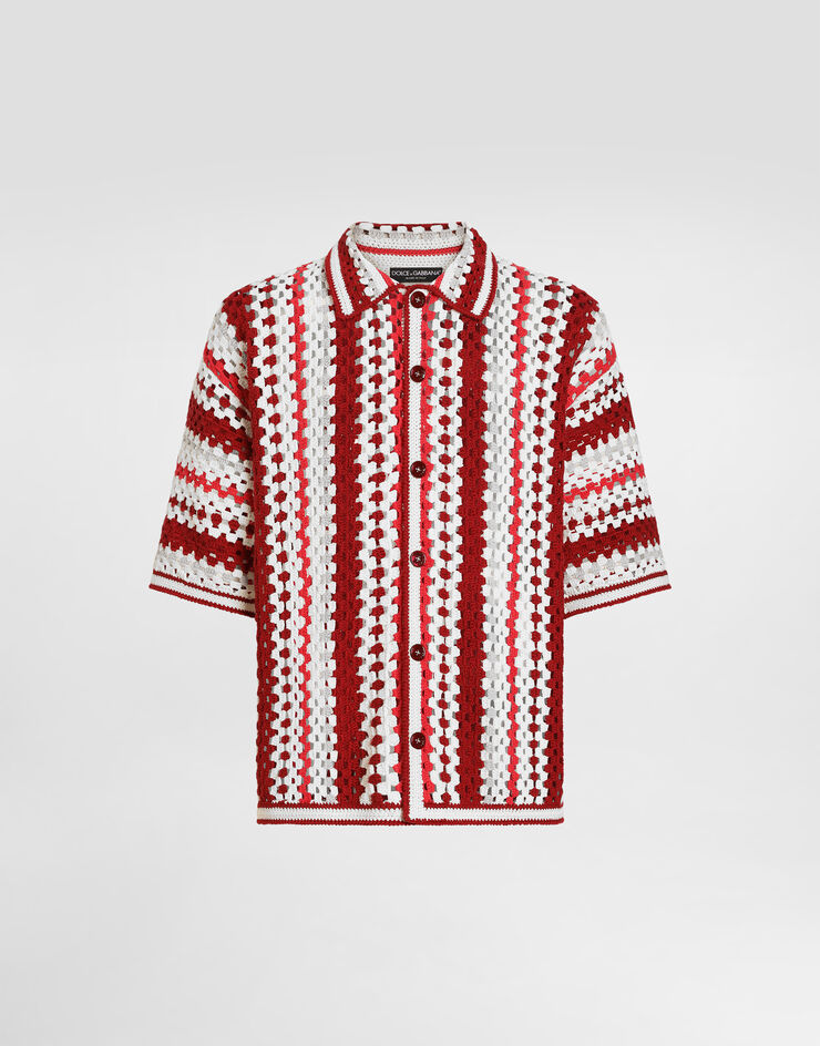 Dolce & Gabbana Crochet cotton cardigan Multicolor GXVBETJGMKB