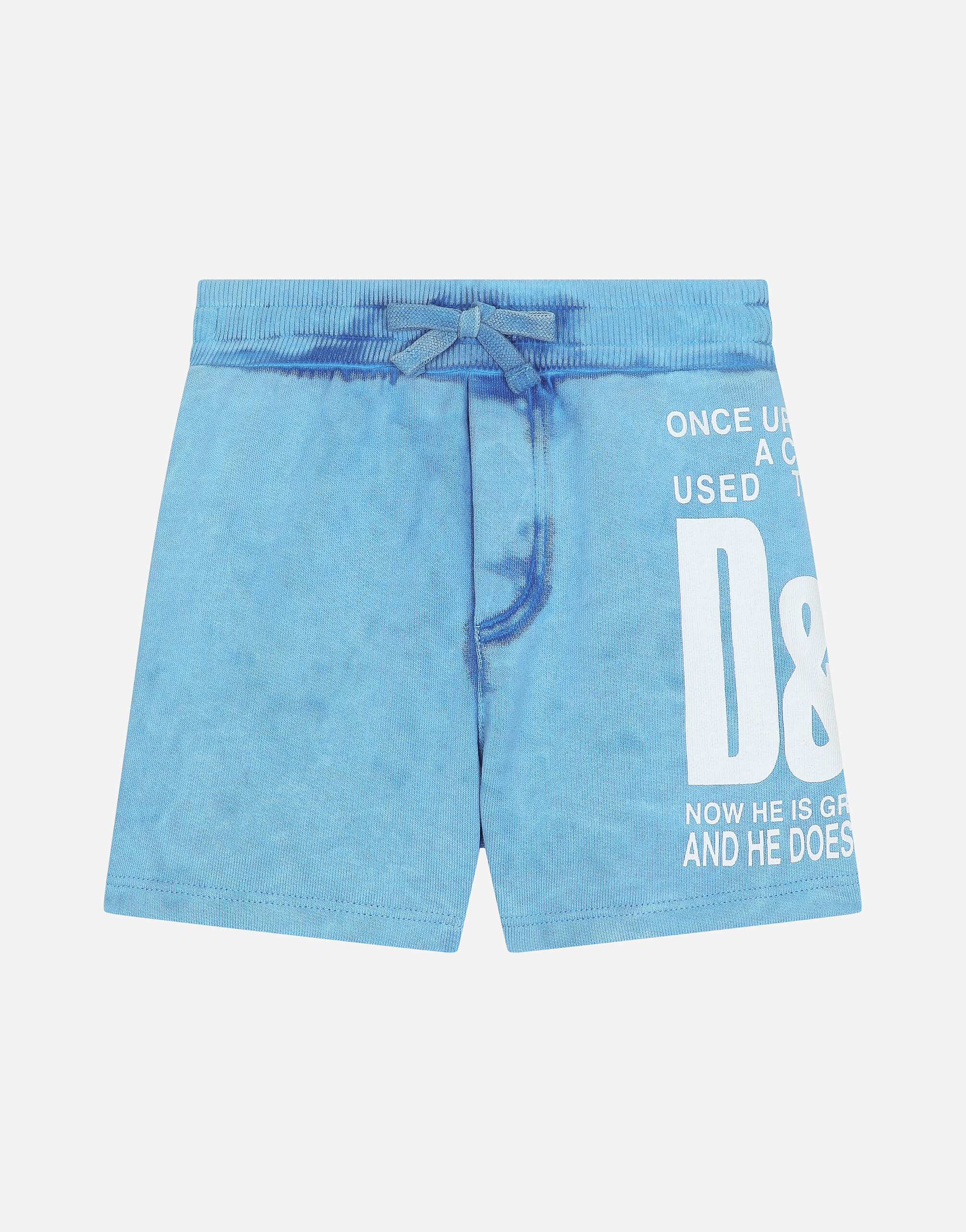 Dolce & Gabbana Jersey jogging shorts Beige L13Q08FUFJR