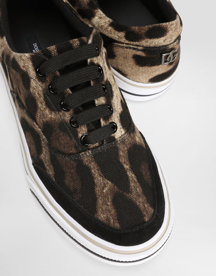 Dolce & Gabbana DG sailing sneakers in printed canvas Print CK2399AZ792
