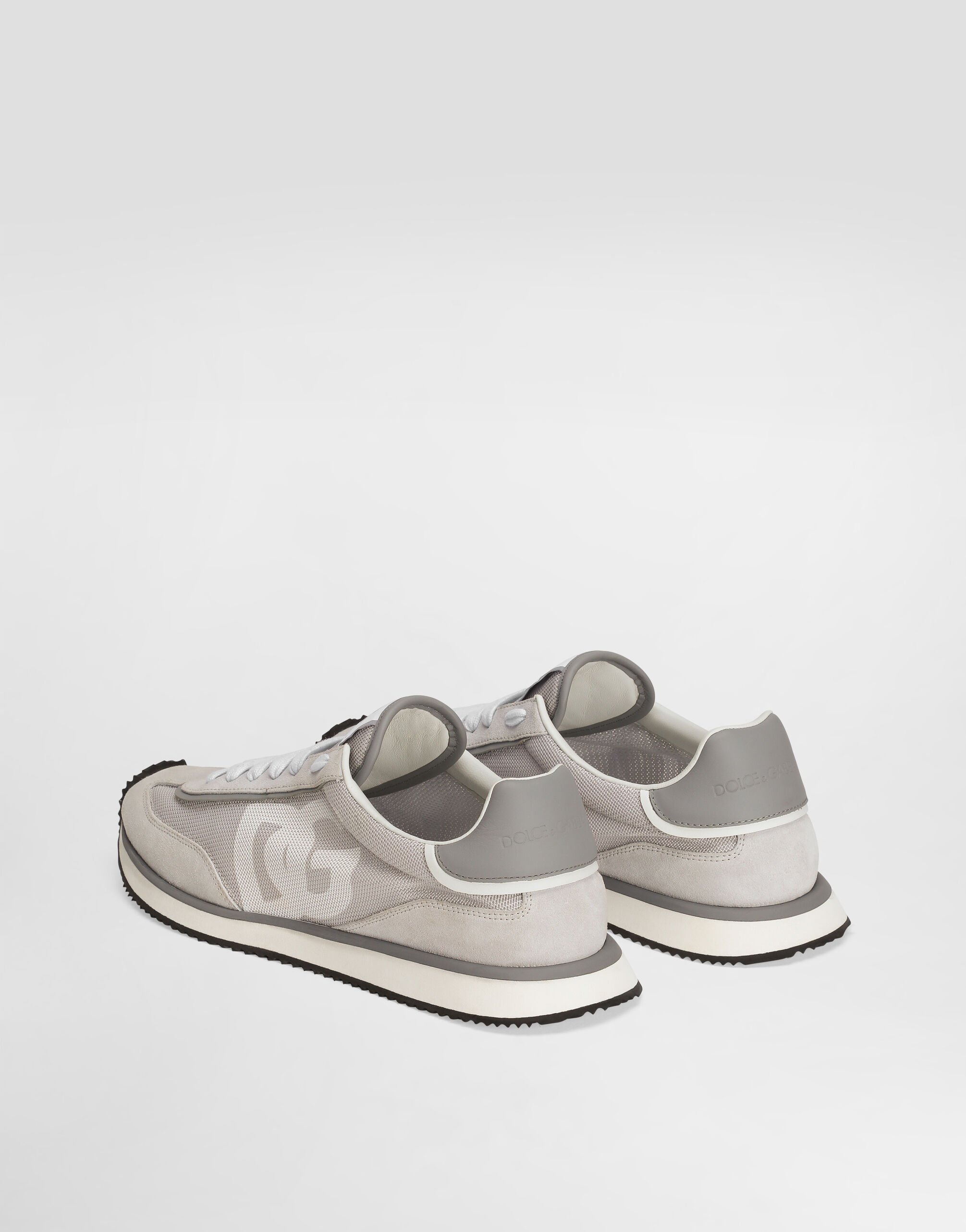 Mixed-material DG CUSHION sneakers in Grey for Men | Dolce&Gabbana® US