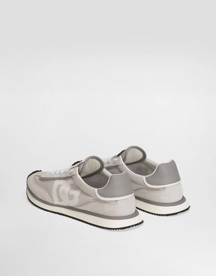 Dolce & Gabbana Sneaker DG CUSHION aus Materialmix Grau CS2288A3D42