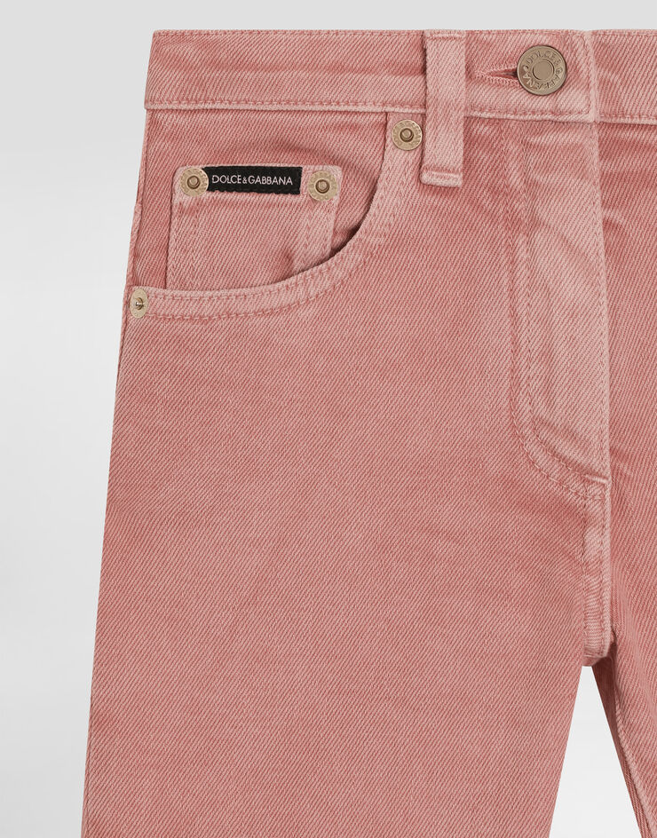 Dolce & Gabbana 5-pocket denim jeans with branded tag Multicolor L52F76LDD15