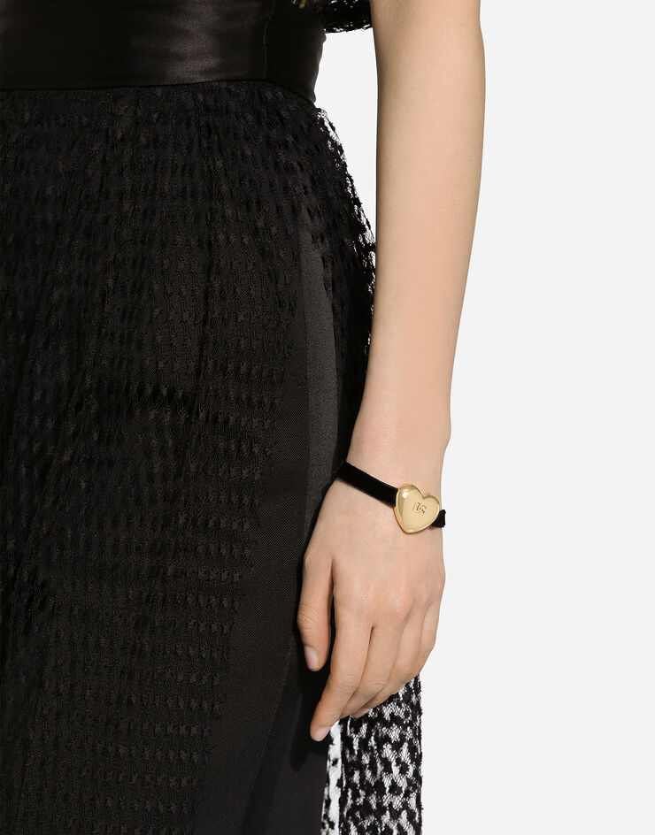 Dolce & Gabbana سوار مخمل بقلب شعار DG متعدد الألوان WBQ8S1W1111