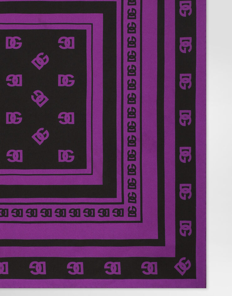 Dolce & Gabbana Fular 70 x 70 de sarga de seda Imprima FN092RGDDAS