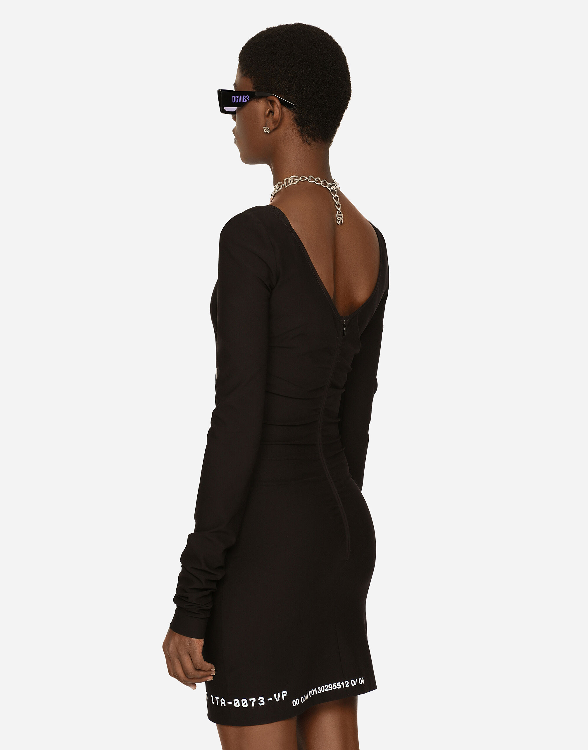 Black spandex dress shop long sleeve