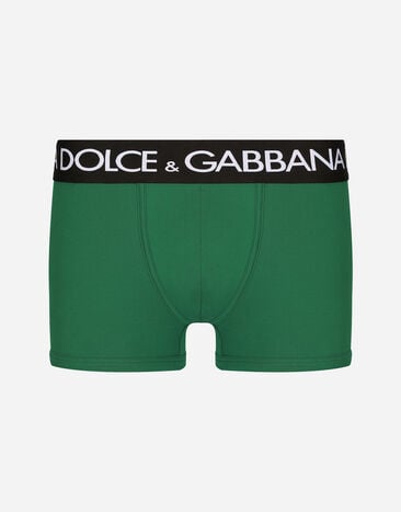 Dolce & Gabbana Boxer classique en jersey de coton bi-stretch Imprimé G031TTHI1SV