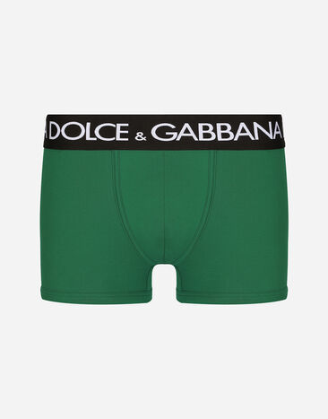 Dolce & Gabbana Boxer classique en jersey de coton bi-stretch Imprimé G031TTHI1SV