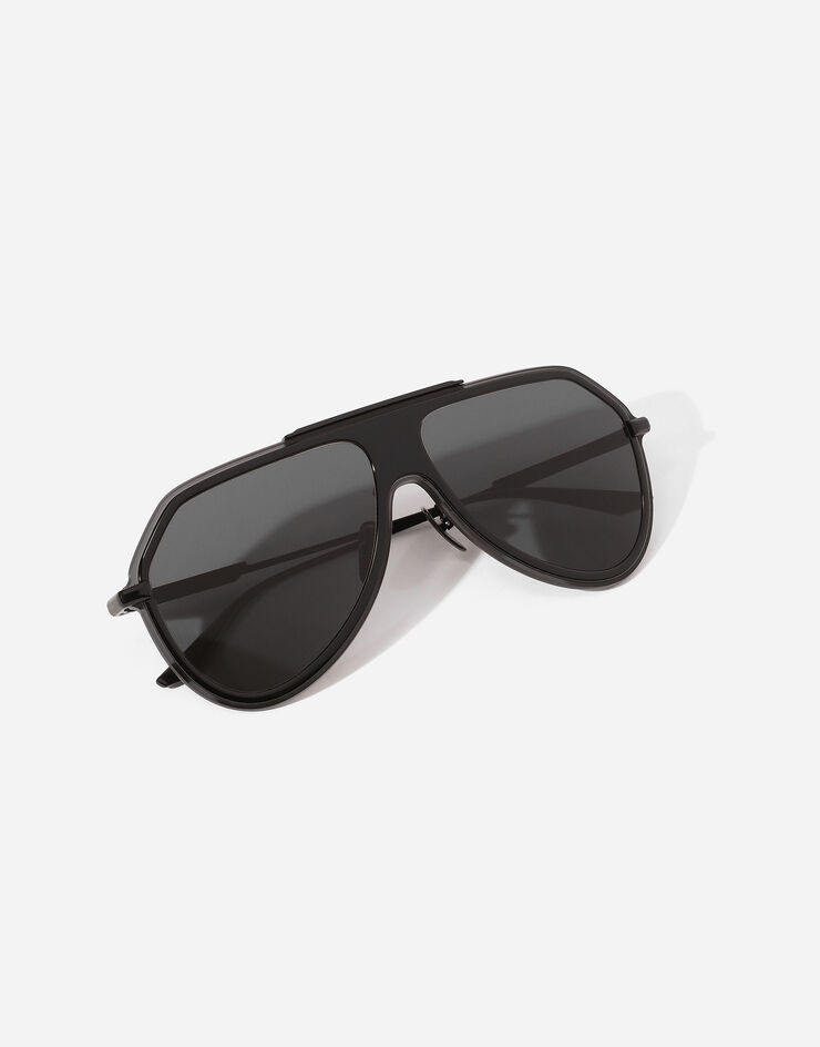 Dolce & Gabbana Sonnenbrille Metal Classic Schwarz VG2309VM187