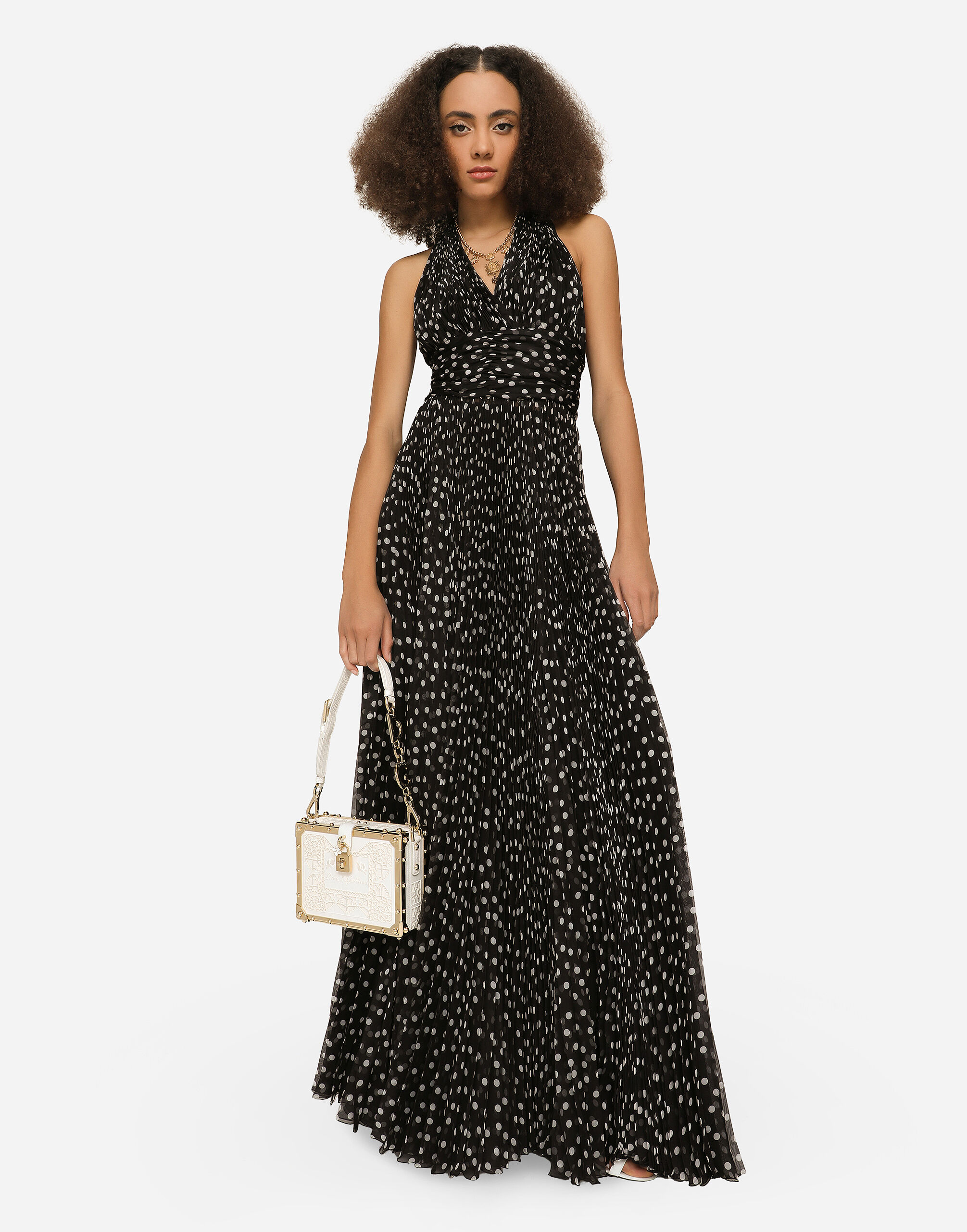 Dolce and gabbana polka dot dress clearance