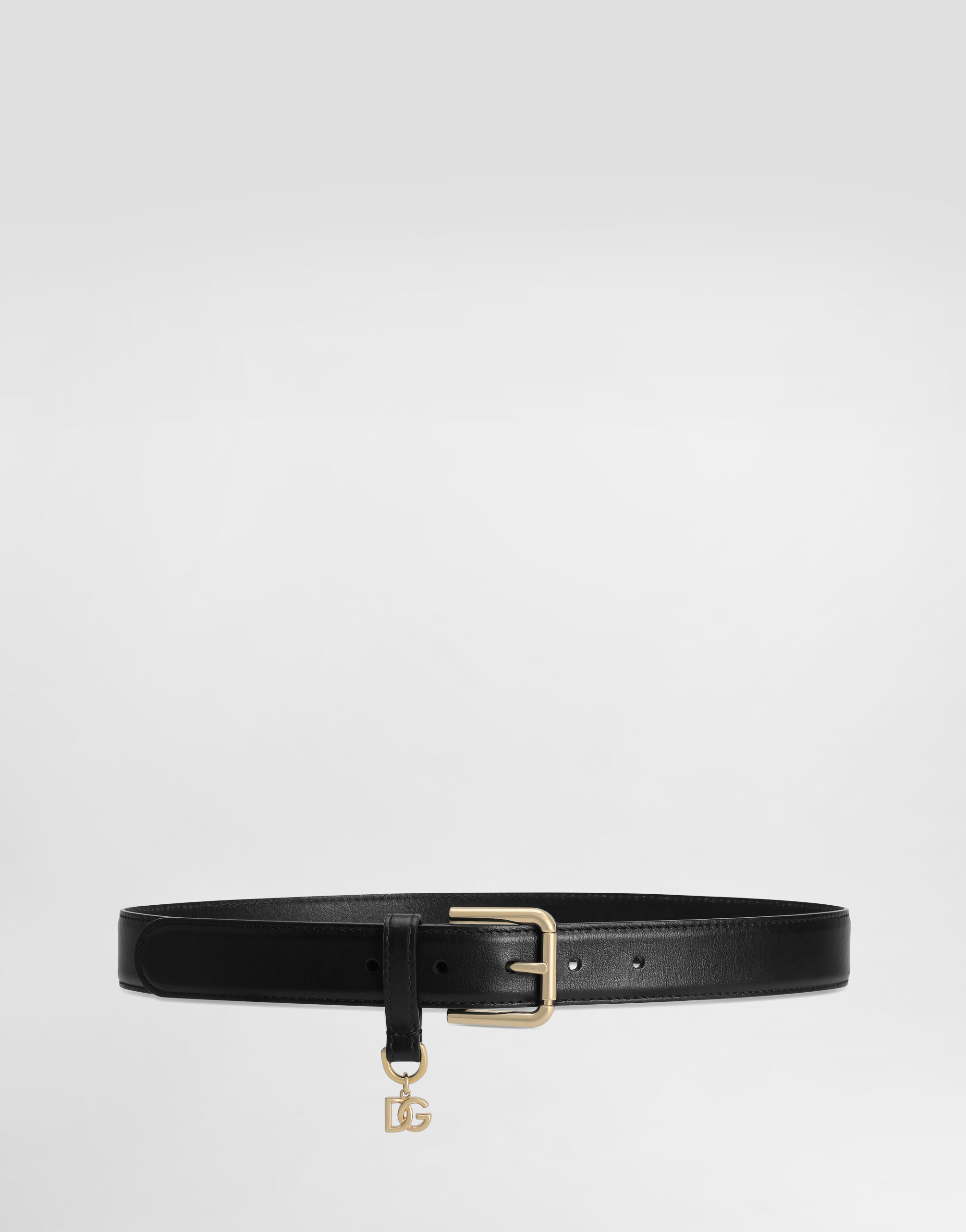 ブラックのウィメンズ ベルト DGチャーム | Dolce&Gabbana®